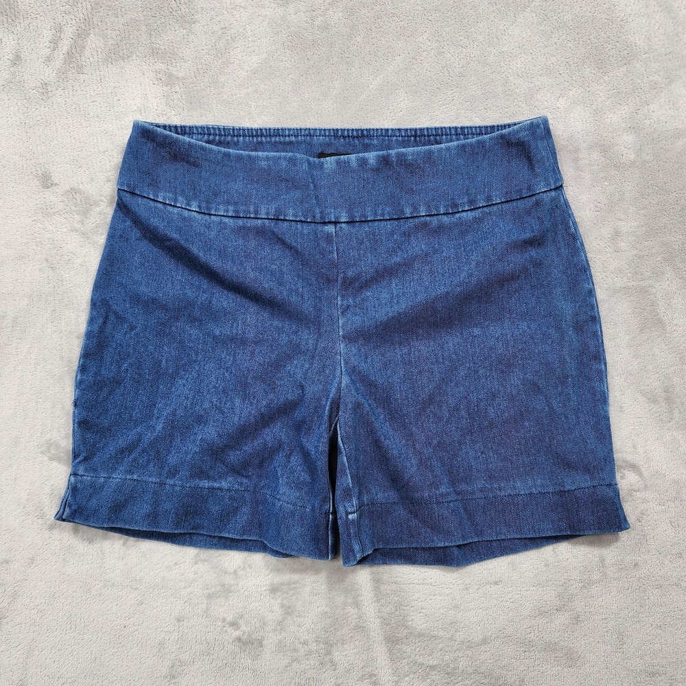 ZAC & RACHEL Shorts Womens M Blue Denim‎ Bermuda Pull On Stretch Casual Summer